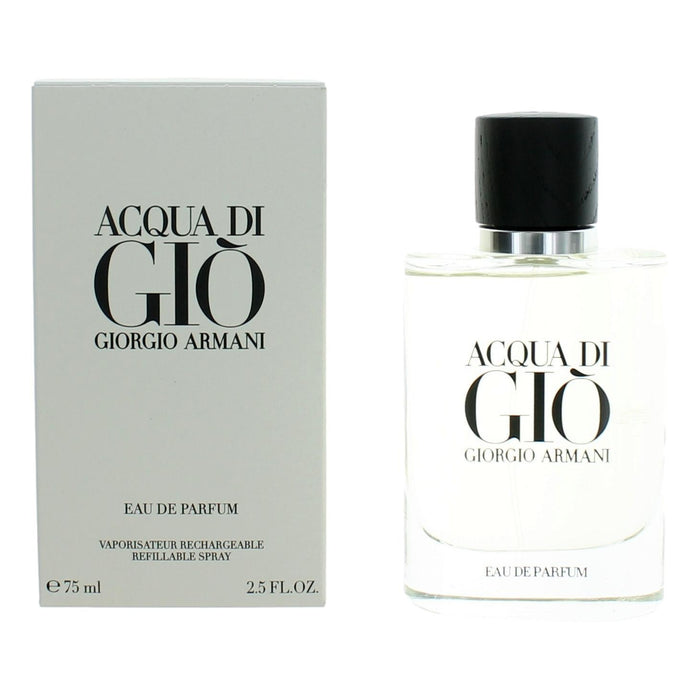 Acqua di Giò by Giorgio Armani, 2.5 oz Refillable EDP Spray for Men