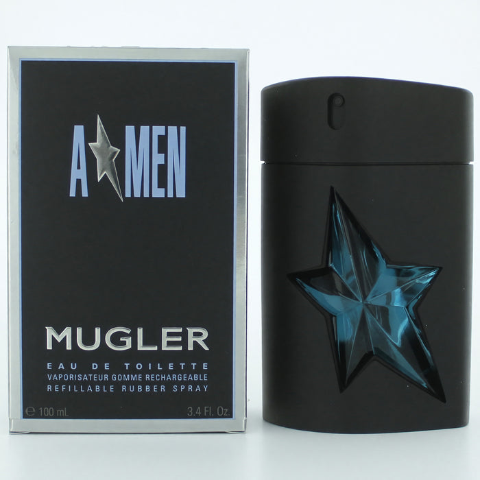 Angel by Thierry Mugler, (A*men) 3.4oz EDT Refillable Rubber Spray men