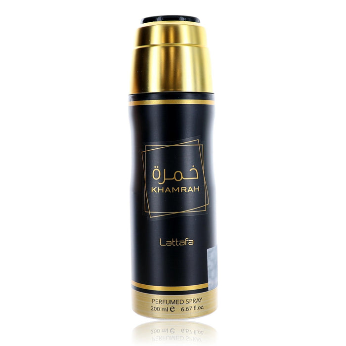 Khamrah by Lattafa, 6.7 oz Perfumed Deodorant Spray for Unisex