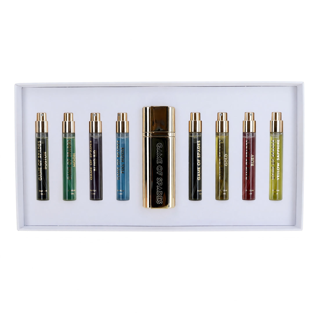 Game of Spades by Jo Milano, 9 Piece Coffret Set for Unisex - White