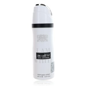 Ana Abiyedh I Am White by Lattafa, 6.7oz Perfumed Deodorant Spray for Unisex